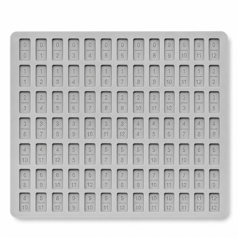 Domino game silicone mold