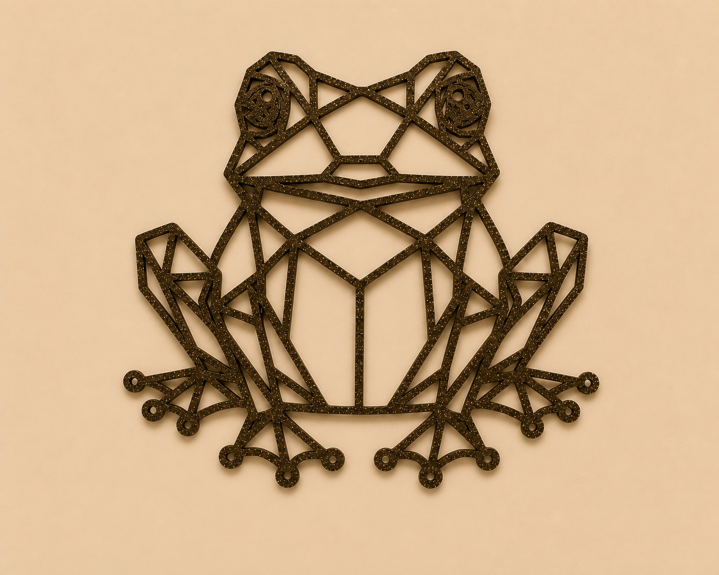 Geometric Frog Template