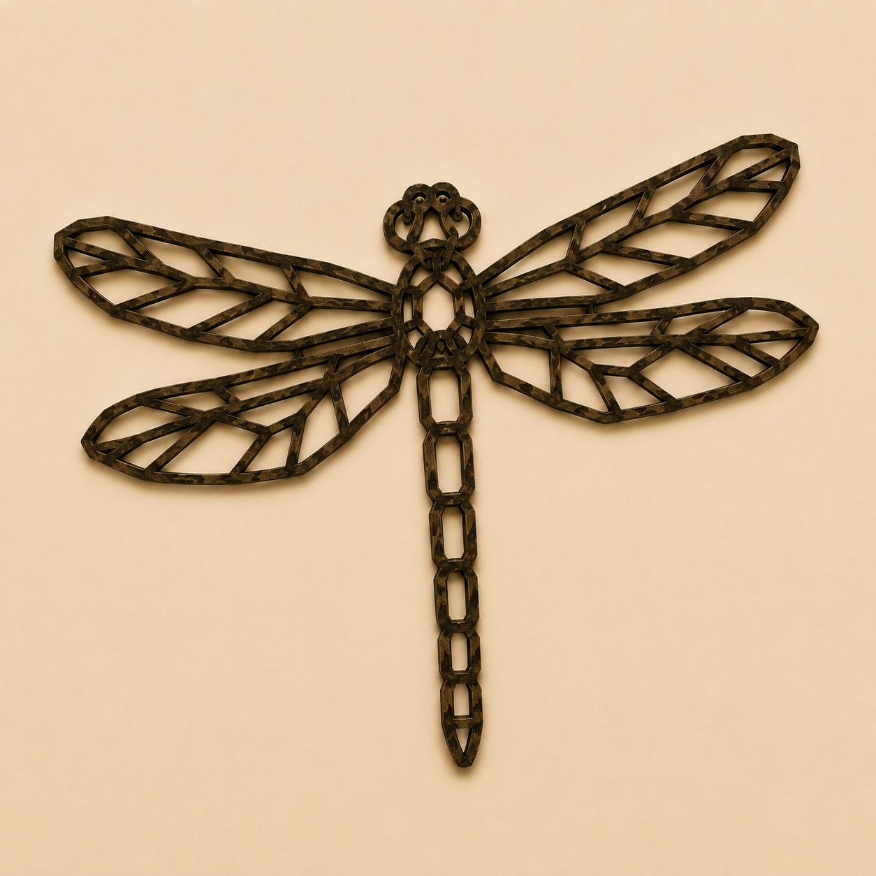 Geometric Dragonfly Template