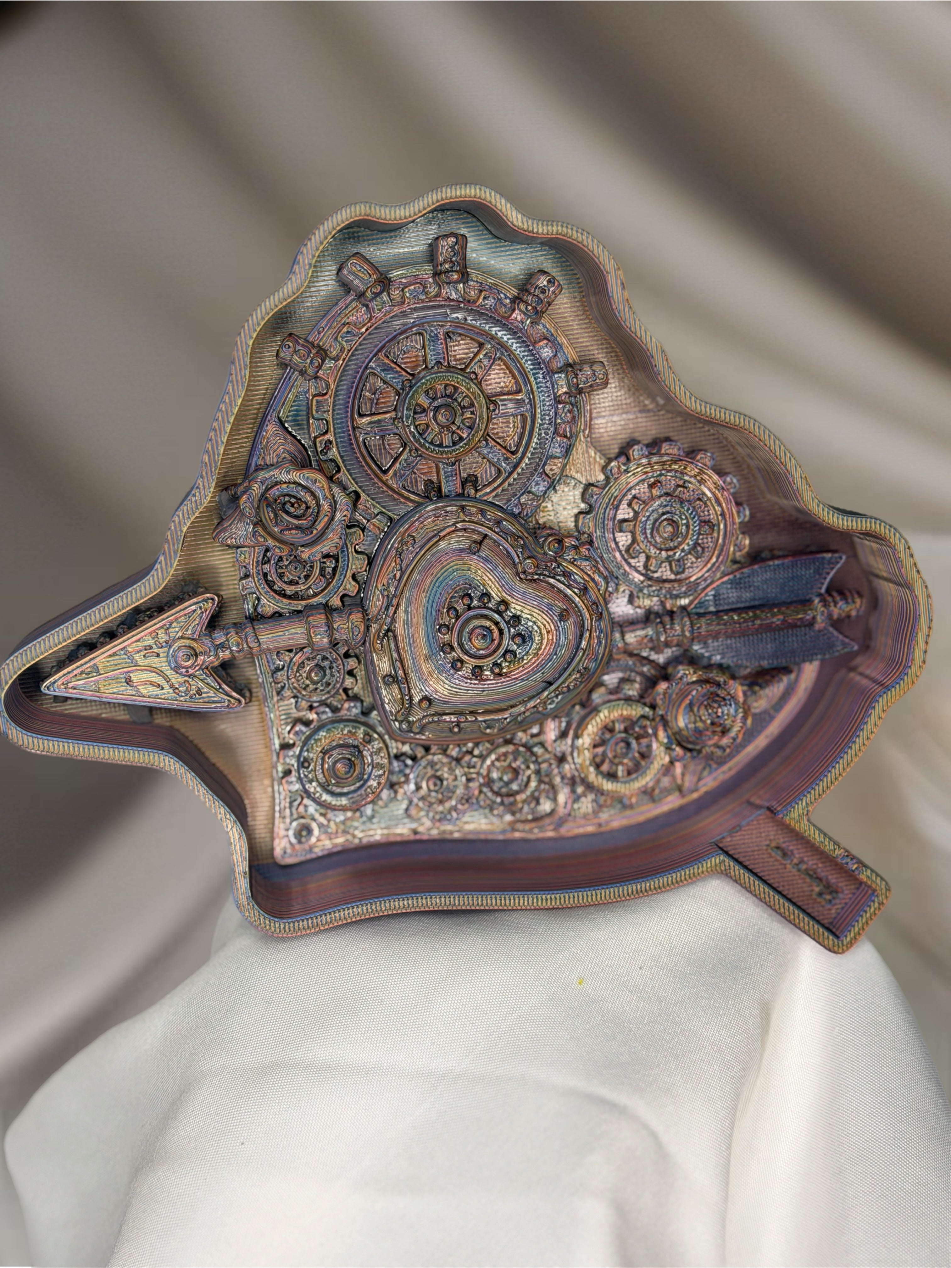 Steampunk Heart Arrow Tray Mold