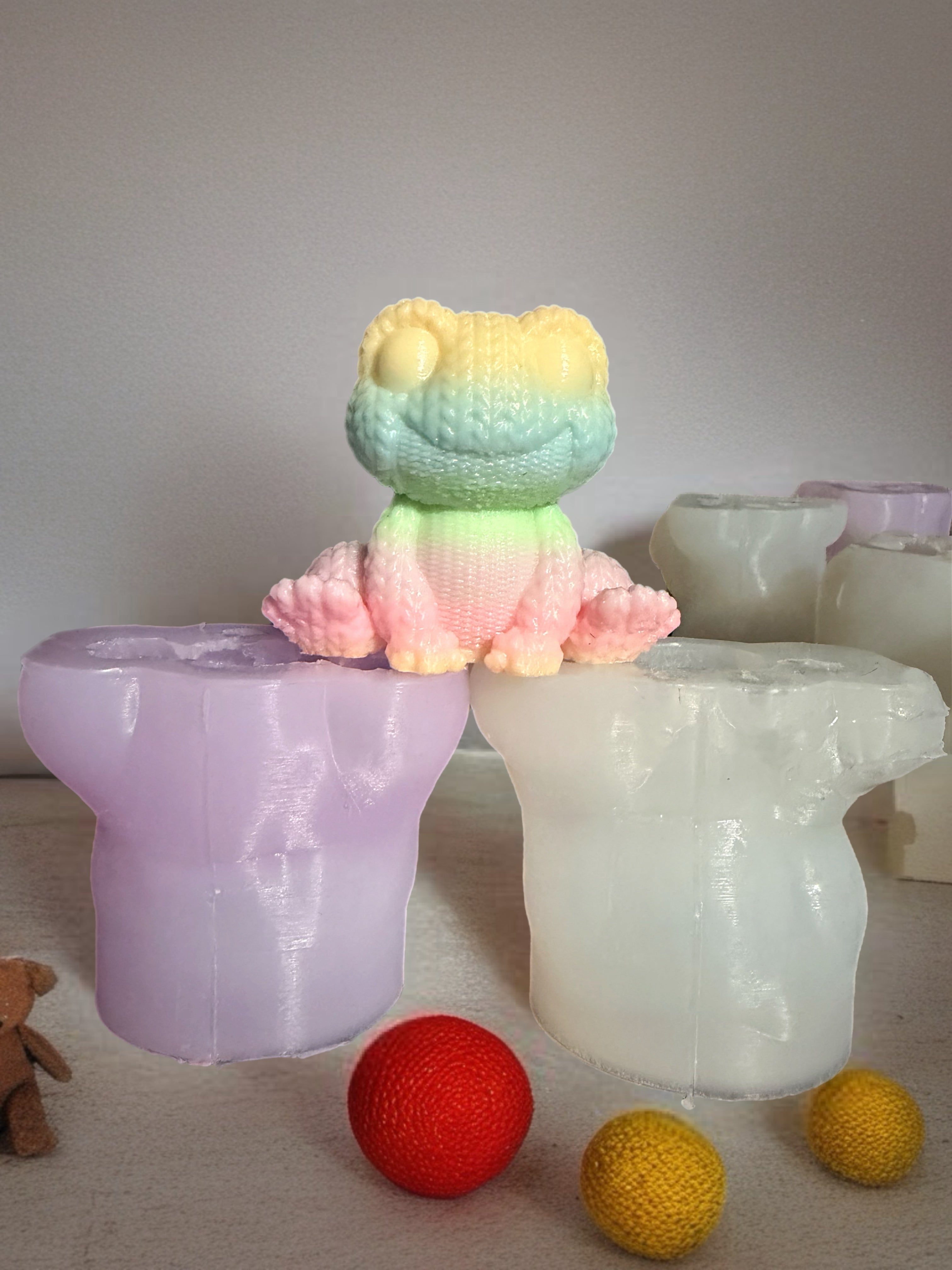 Crochet frog silicone mold