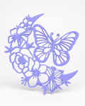 Butterfly with Moon Template