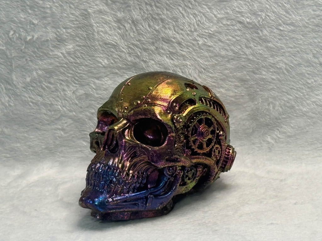 4-Inch Steampunk Skull Silicone Mold