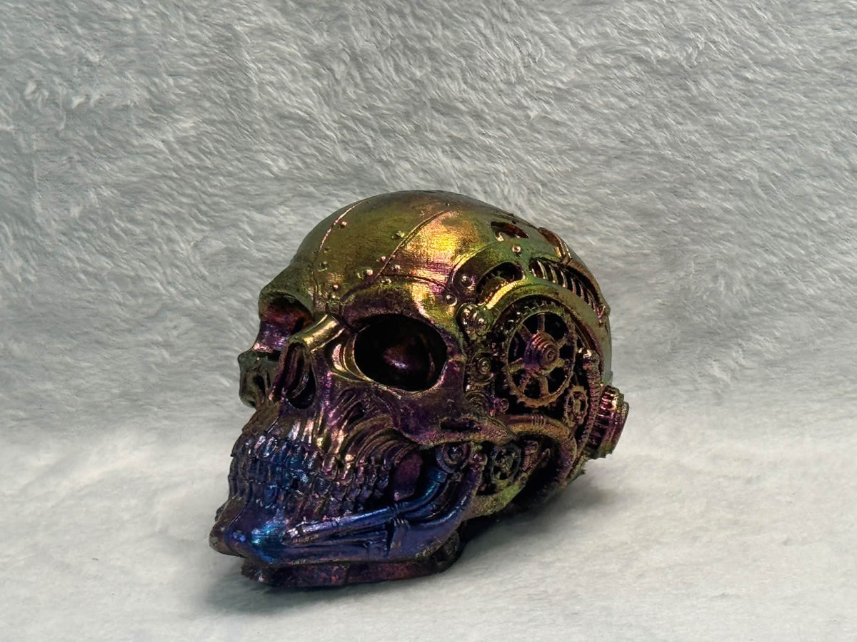 4-Inch Steampunk Skull Silicone Mold