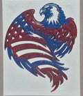 Large Eagle with Flag Wall Art Mold 12x11x.5