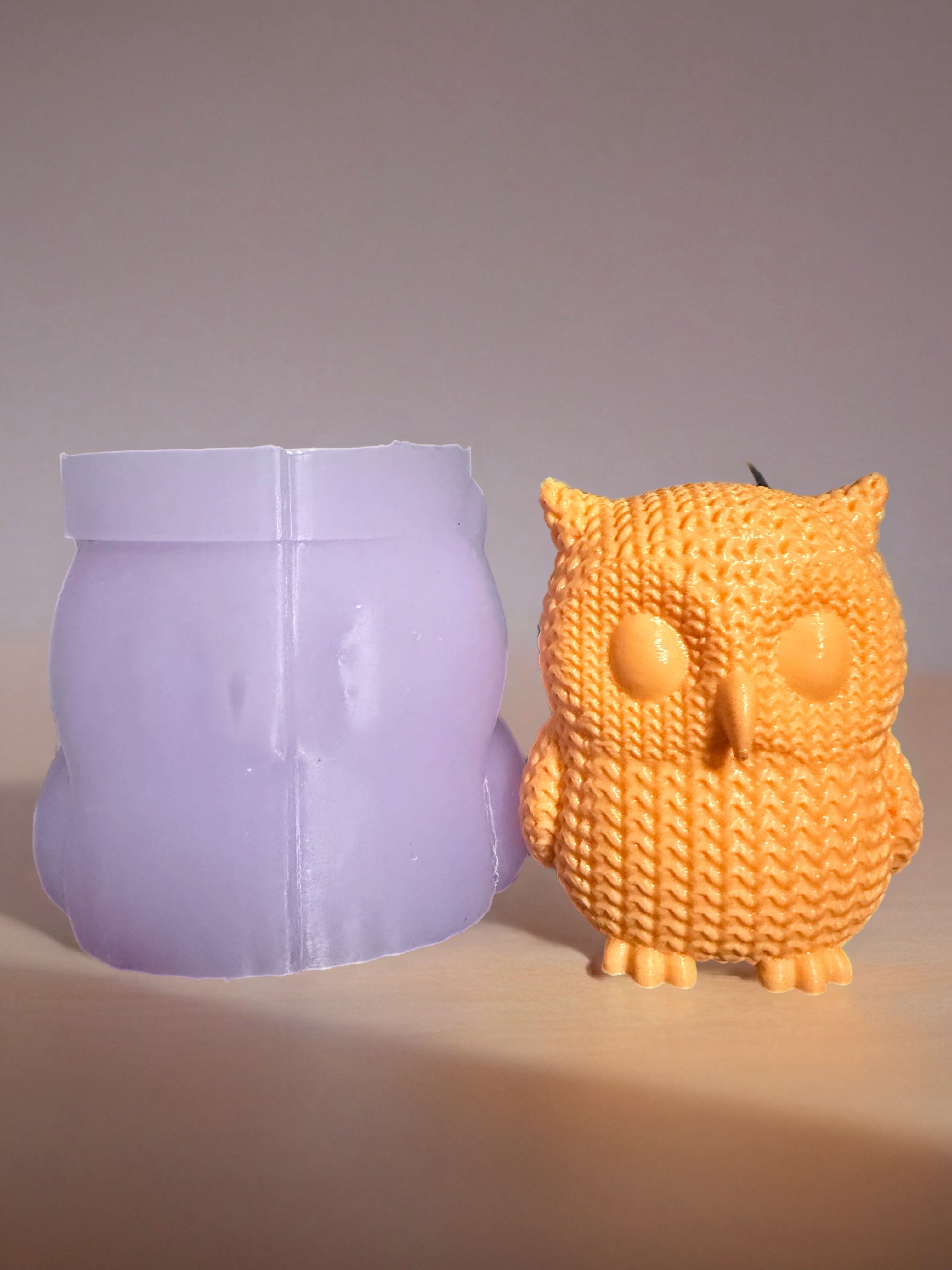 Crochet owl mold