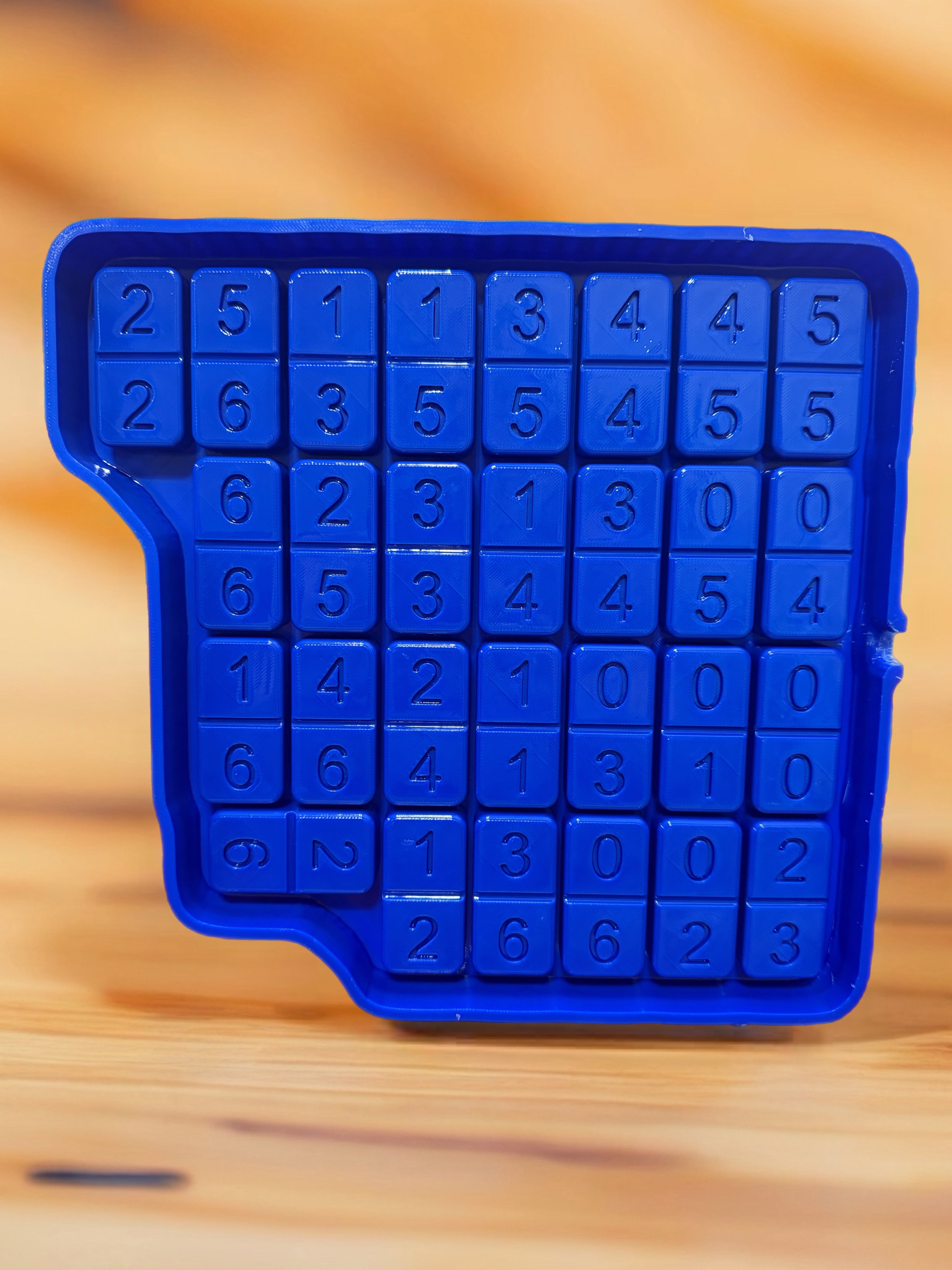 Numbered Domino Silicone Mold