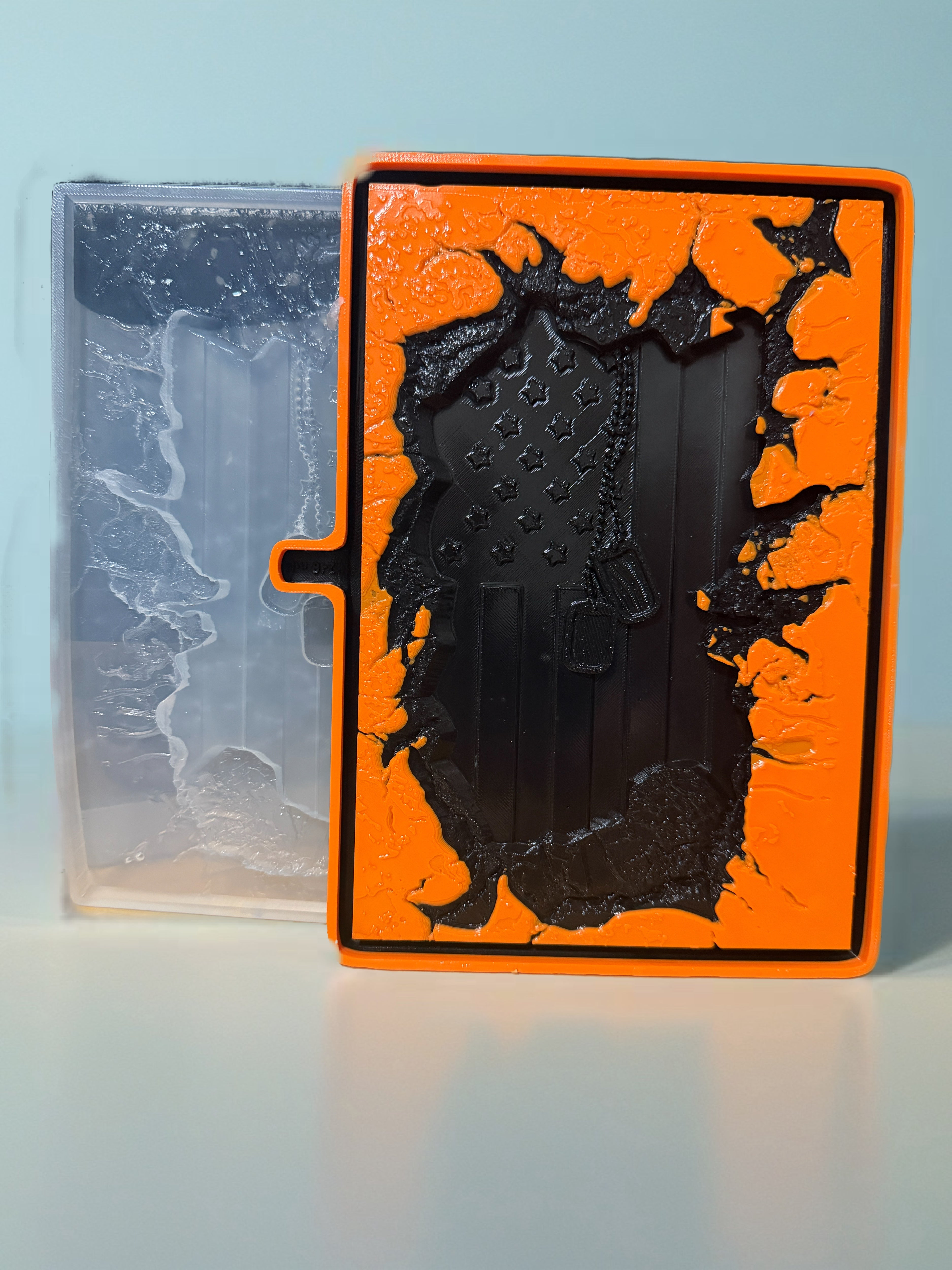 Dog tags and flag mold