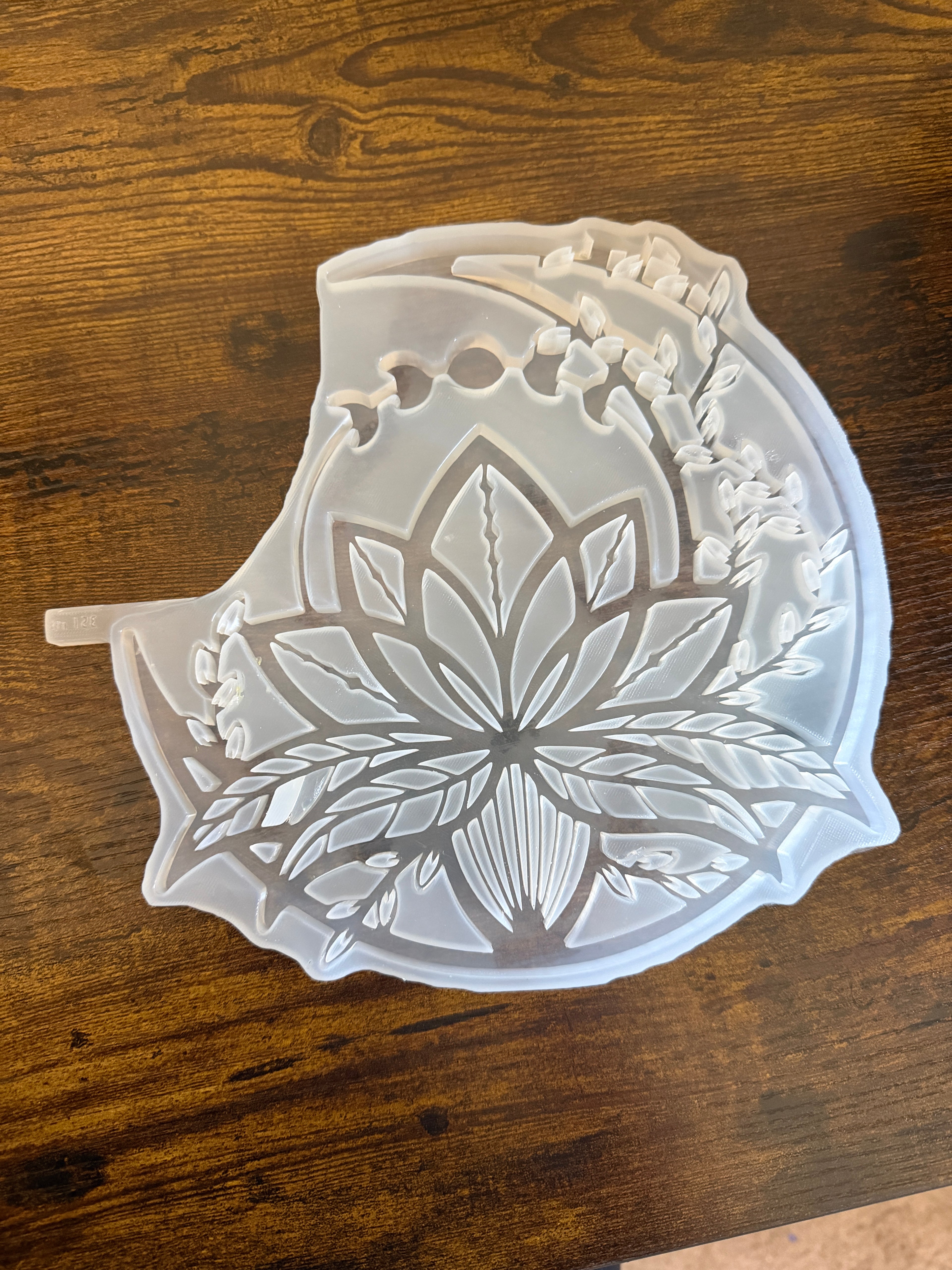 Lotus Moon silicone mold 8.5x8.5 inches