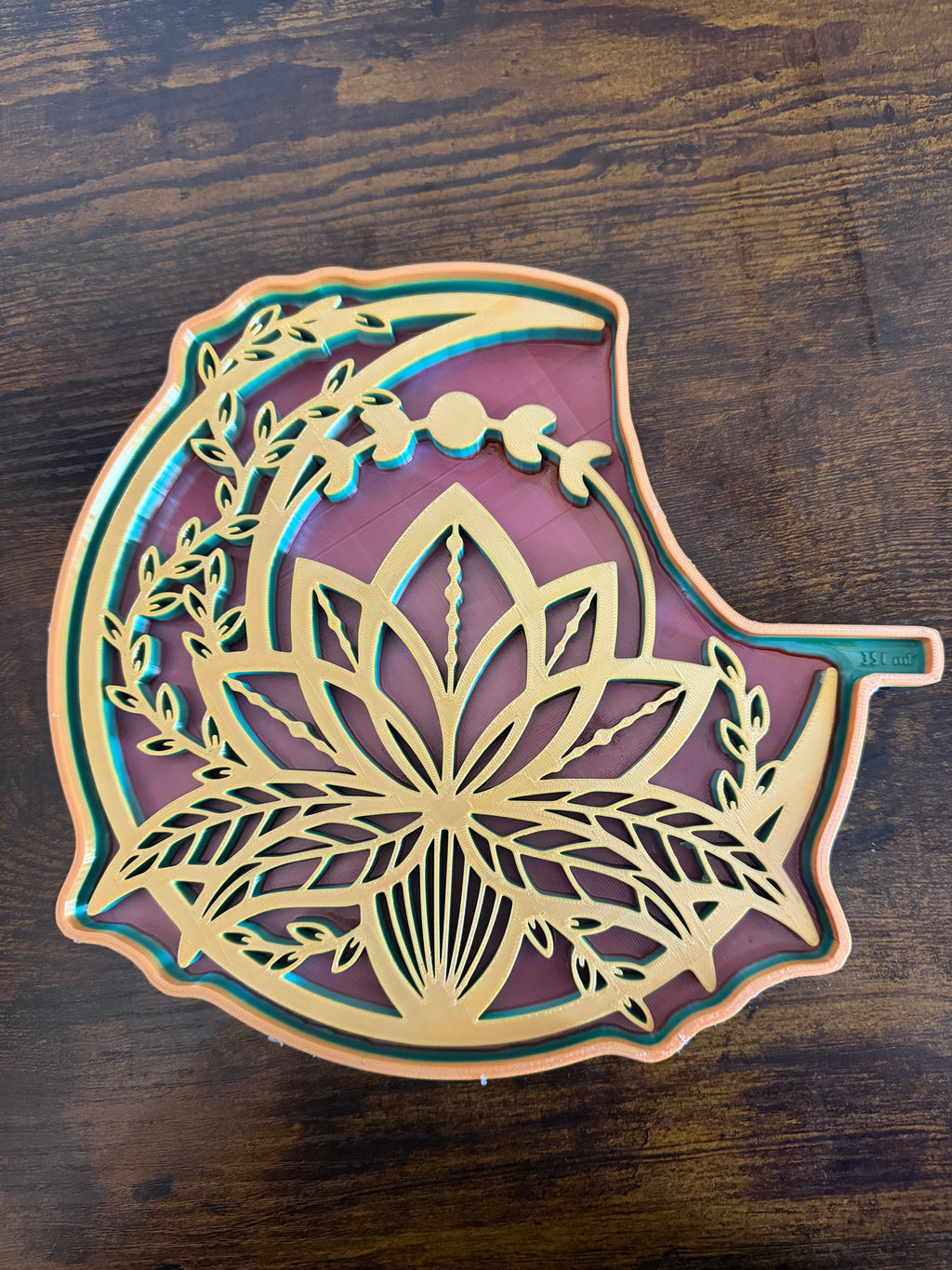 Lotus Moon silicone mold 8.5x8.5 inches