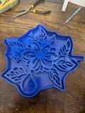 Flower wall art silicone mold