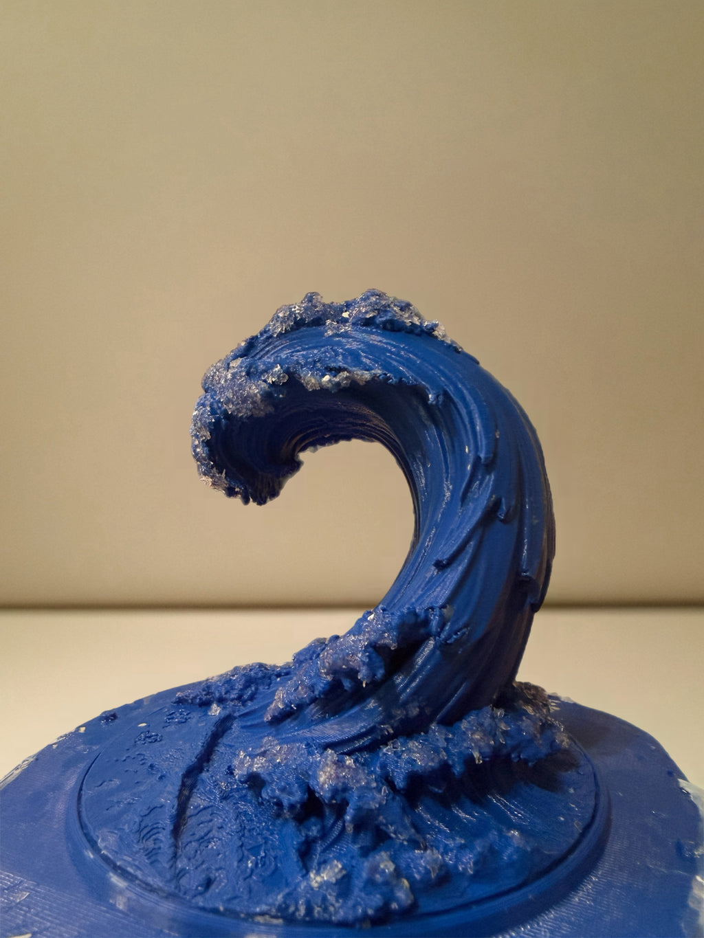 Large druzy wave silicone mold