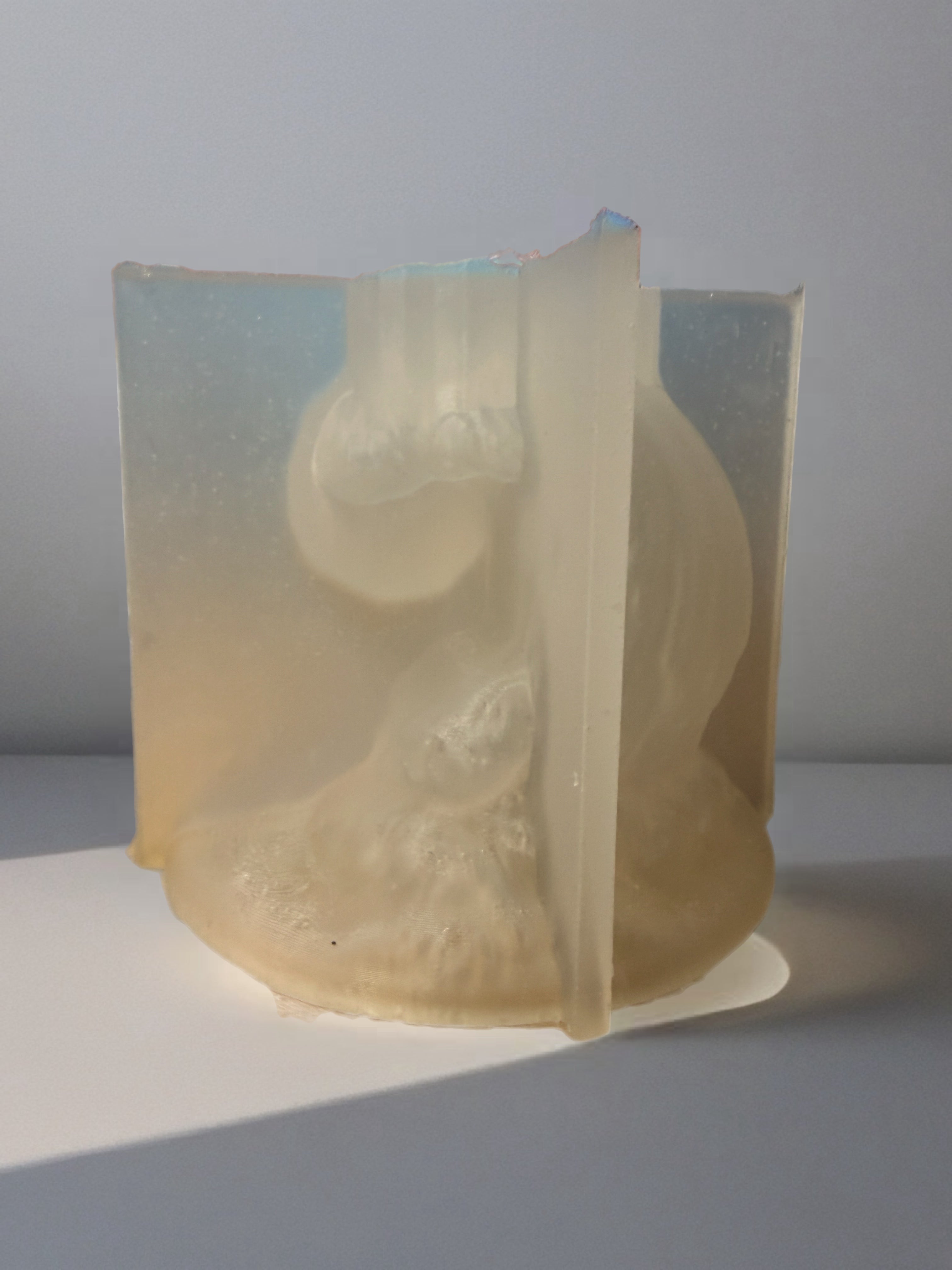 Large druzy wave silicone mold