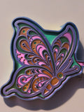 Side butterfly silicone mold