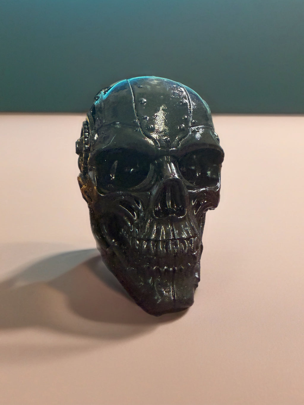4-Inch Steampunk Skull Silicone Mold