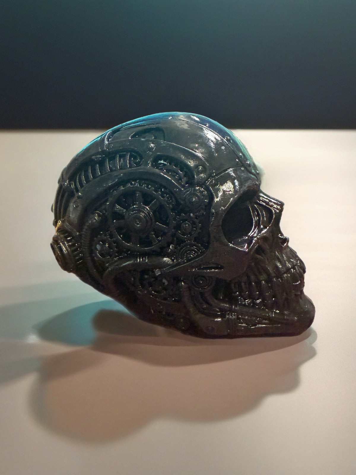 4-Inch Steampunk Skull Silicone Mold