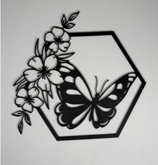 Butterfly Hexagon templates