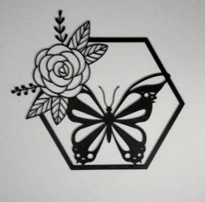 Butterfly Hexagon templates