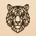 Geometric Tiger Head Template