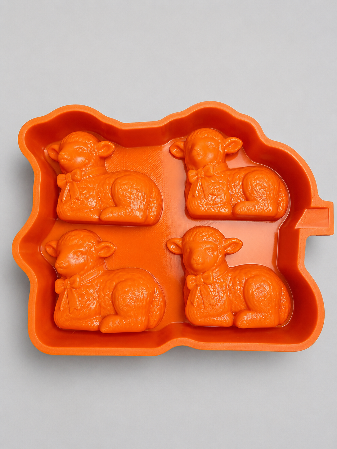 Vintage Lambs Four-cavity Silicone mold