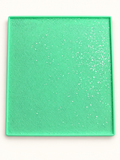 Mint green druzy silicone mat