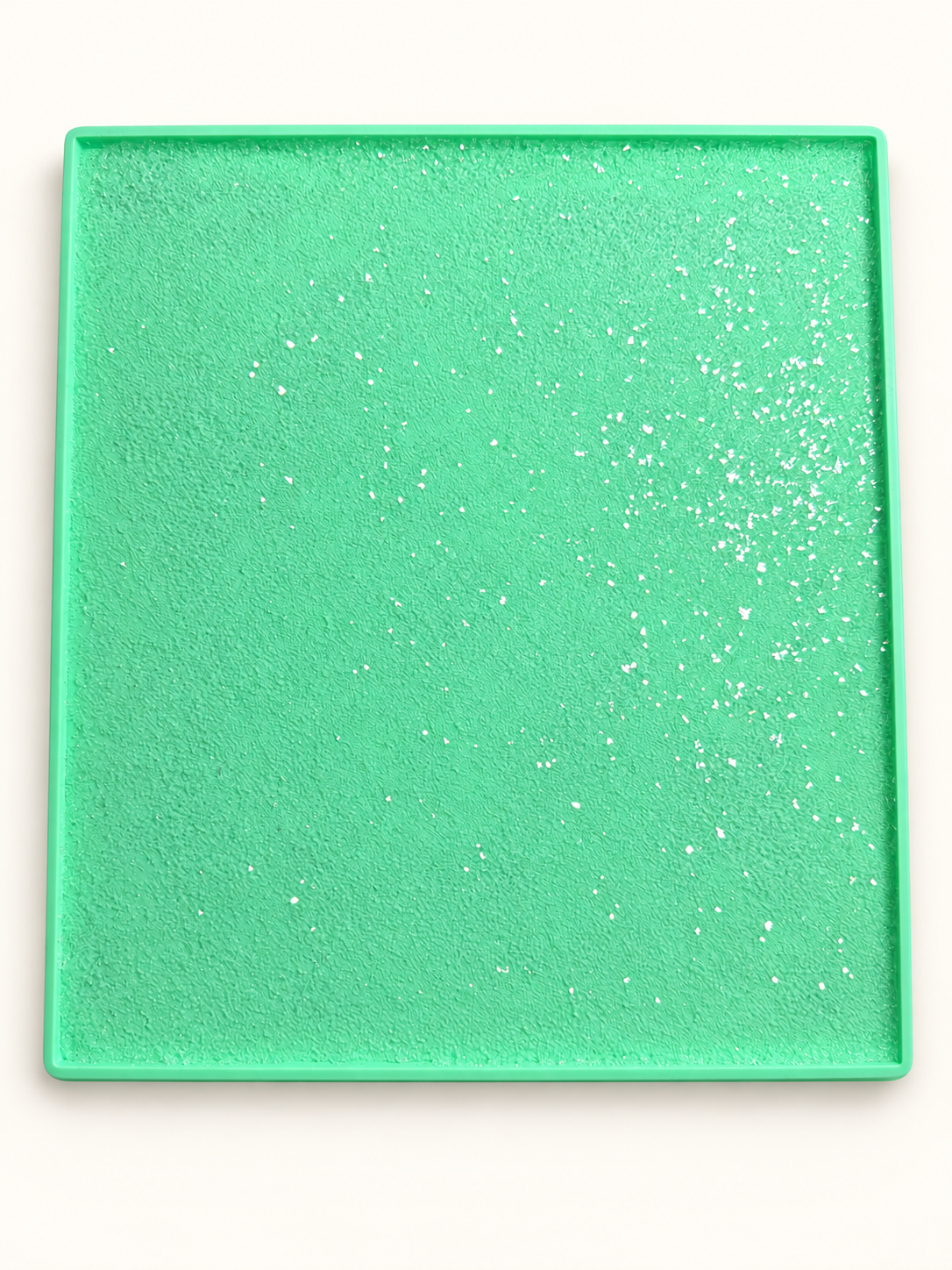 Mint green druzy silicone mat