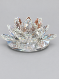 Finished faceted lotus trinket box made from resin mold
