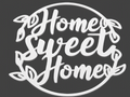 Round  "Home Sweet Home" Template