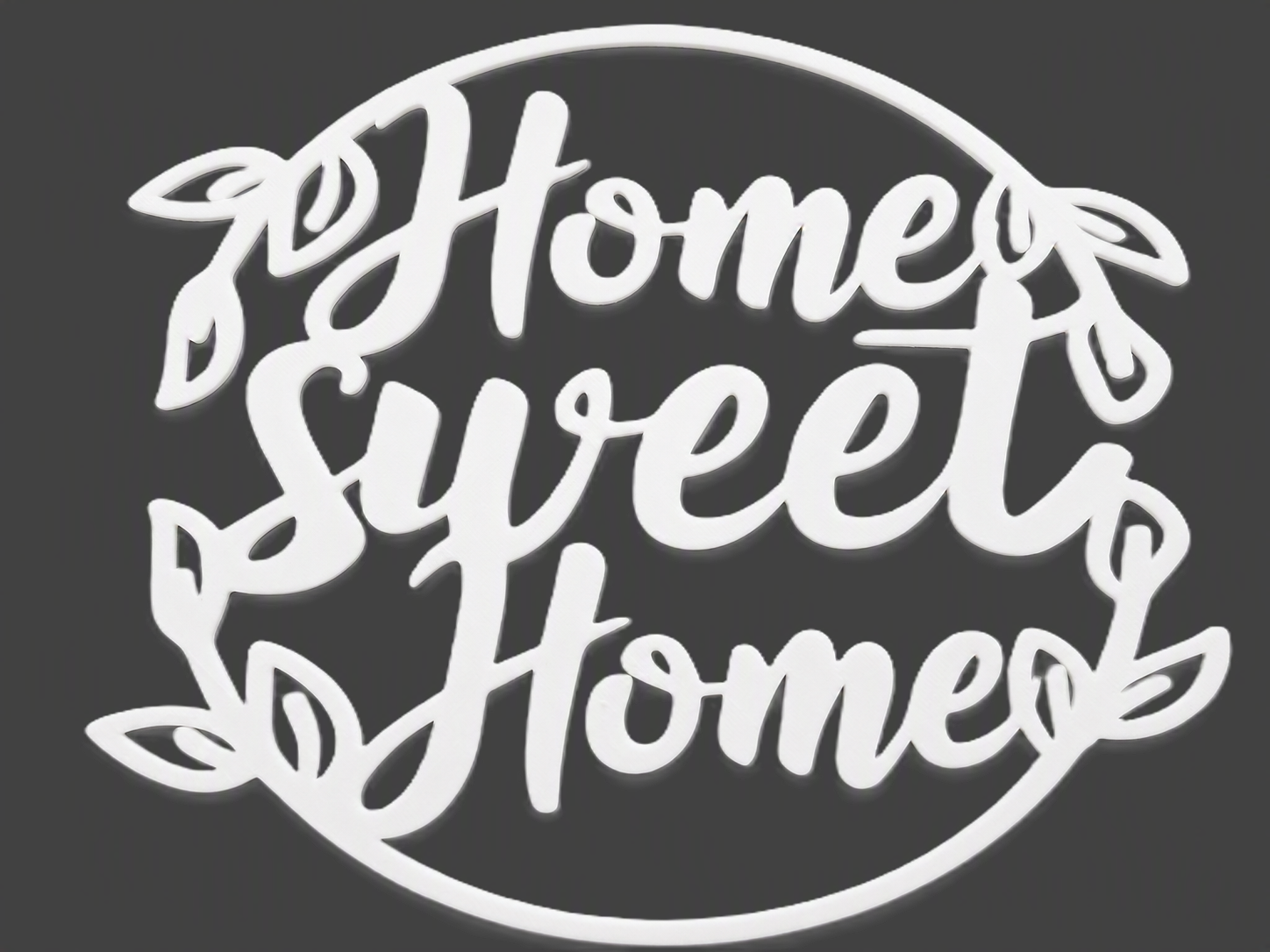 Round  "Home Sweet Home" Template