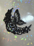 Floral Butterfly moon Template