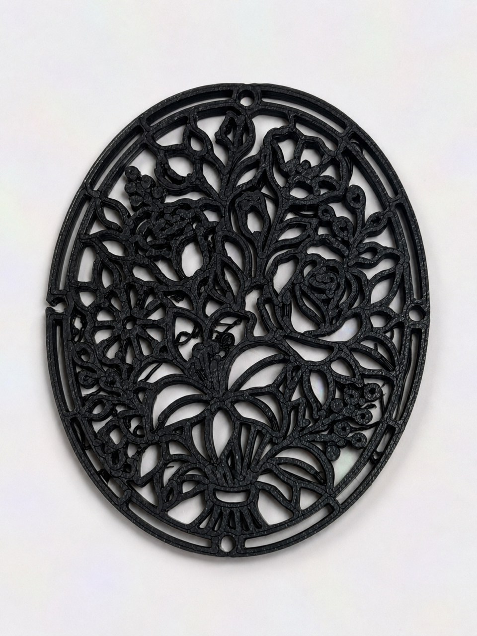 Oval Floral Fiigree Template