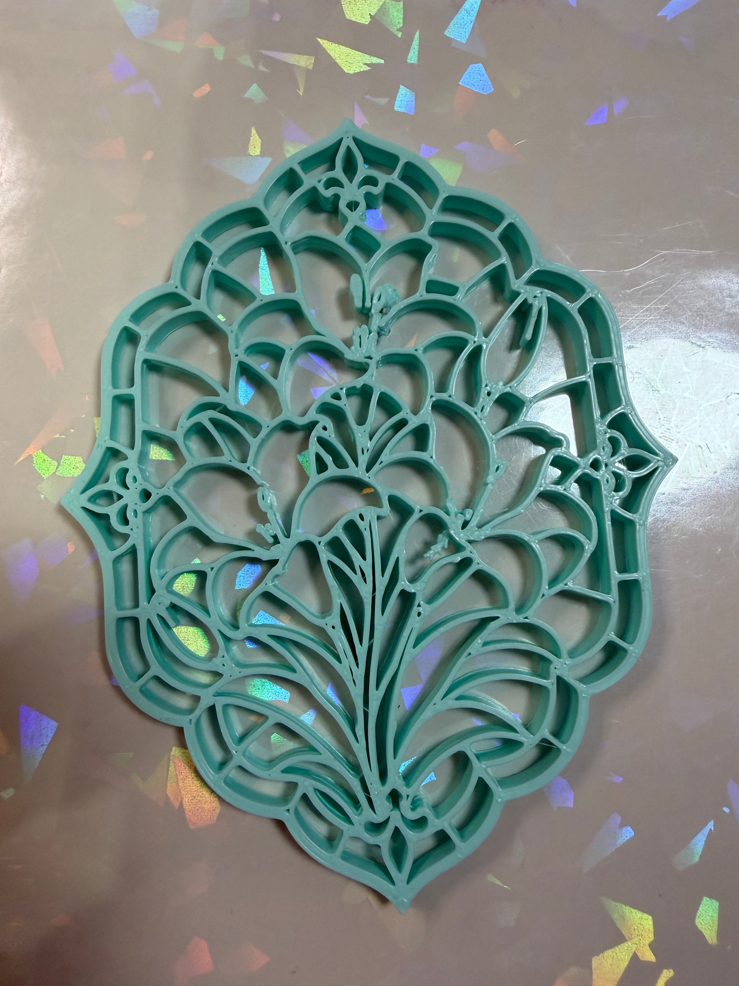 Stained Glass Lilies