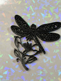 Dragonfly with Flower Template