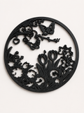 Circular Tulip and Butterfly Template