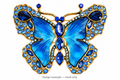 Jeweled butterfly design example — mold only