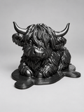 5-inch Laying Highland Cow Mold design example. Mold only.