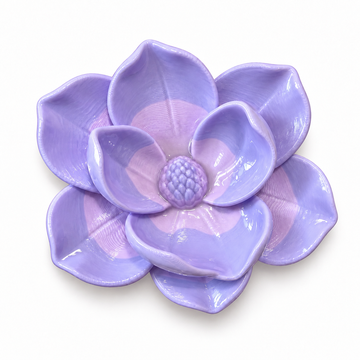 Lavender magnolia flower silicone mold