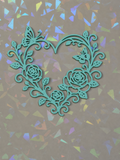 Heart Shape Floral Wreath Template
