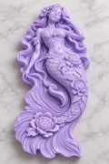 Peony Mermaid Mold design illustration
