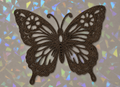 Cute Butterfly Template on iridescent background